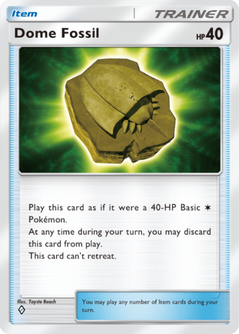 Pokemon TCG Pocket - A1 217 Dome Fossil