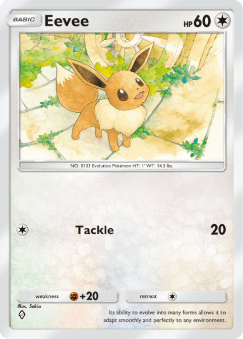 Pokemon TCG Pocket - A1 208 Eevee