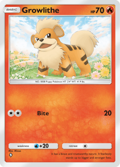 Pokemon TCG Pocket - A1 039 Growlithe