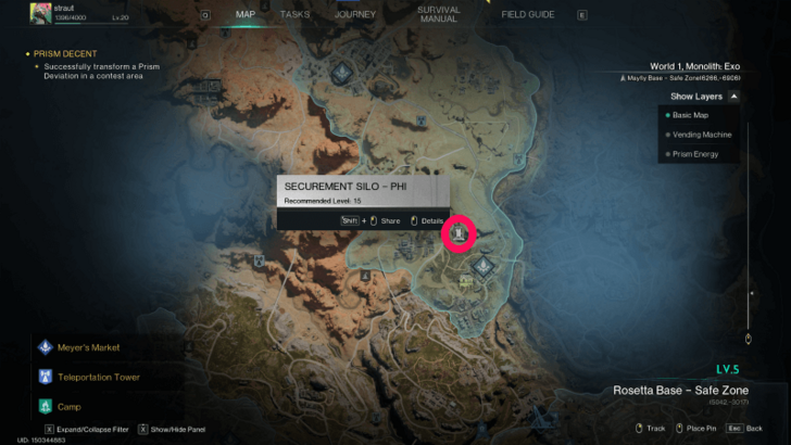 Once Human - Securement Silo PHI location