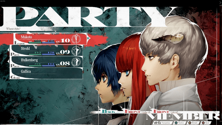 Metaphor ReFantazio Character Stats Location