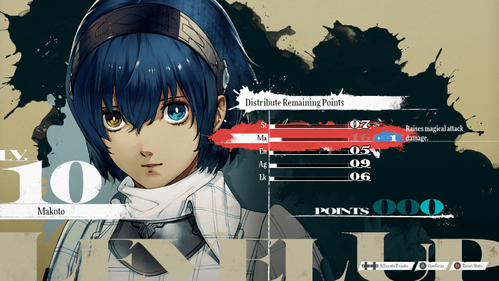 Metaphor ReFantazio List of Character Stats