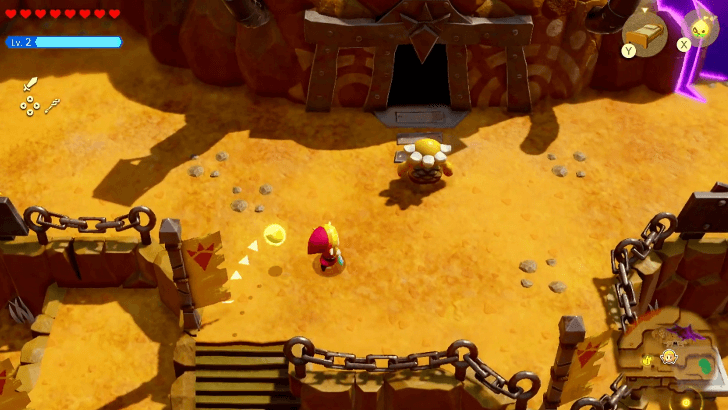 Goron in front of a building