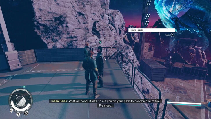 Starfield The Other Side Talk to Inaza