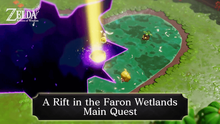 Zelda Echoes of Wisdom A Rift in the Faron Wetlands