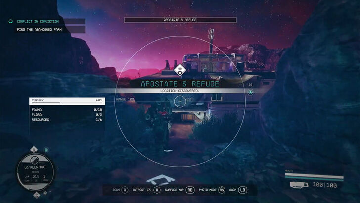 Starfield Conflict in Conviction Abandoned Farm