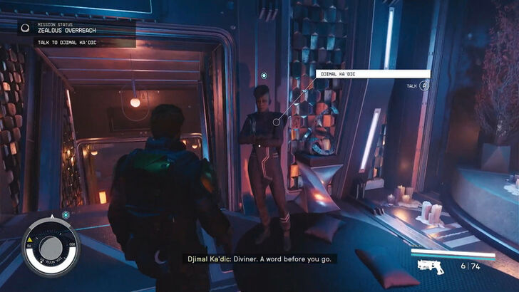 Starfield Zealous Overreach Talk to Dijmal