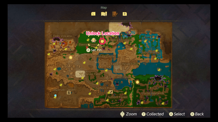 Holy Mount Lanayru Map Location