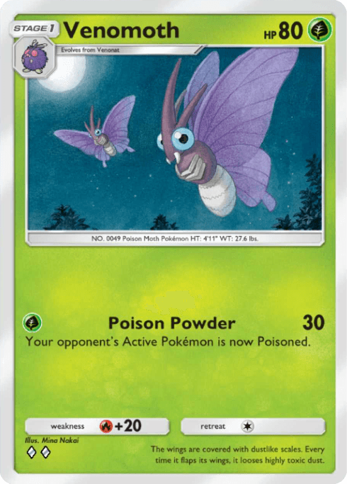 Pokemon TCG Pocket - A1 017 Venomoth