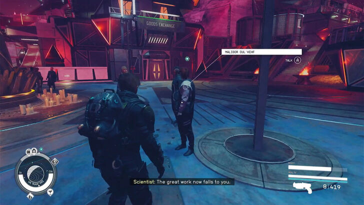 Starfield The Scaled Citadel Talk to Malibor