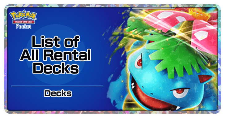 Pokemon TCG Pocket - List of All Rental Decks