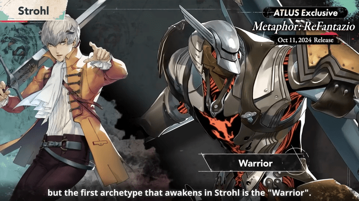 Metaphor ReFantazio - Warrior Archetype