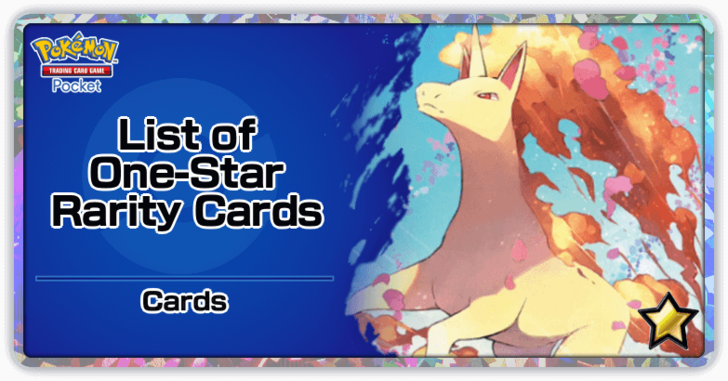 Pokemon TCG Pocket - List of One-Star Rarity Cards