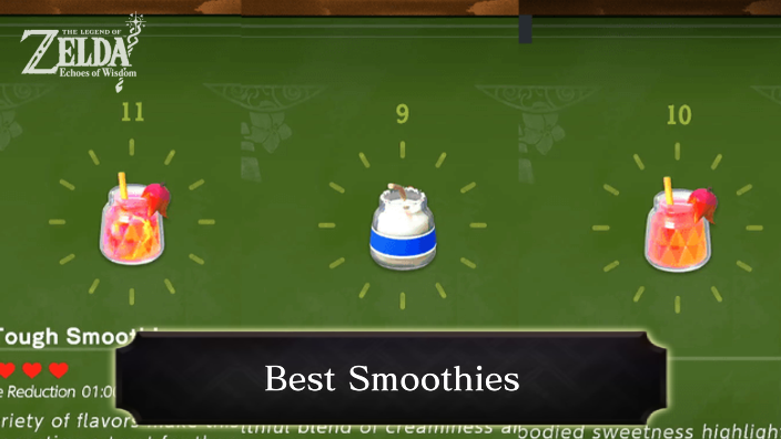 Zelda Echoes of Wisdom Best Smoothie Recipes
