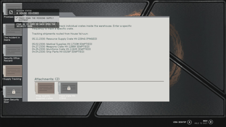 Track Down Missing Supply