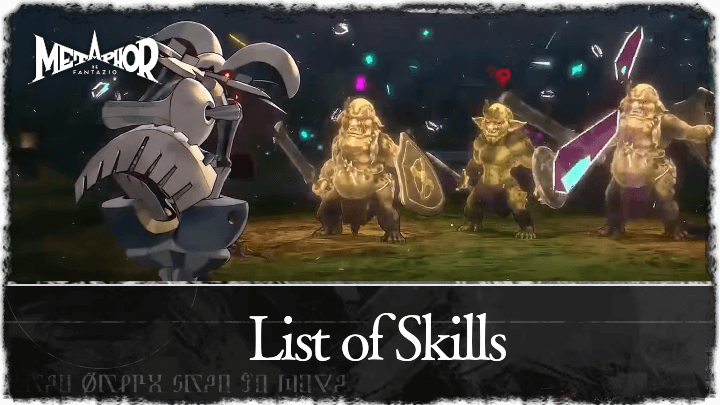 Metaphor ReFantazio - List of Skills