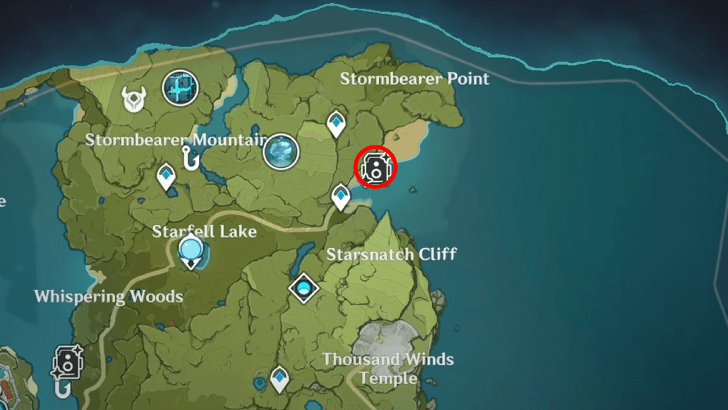 Genshin - Mementos of Teyvat Stage 11 Map Location