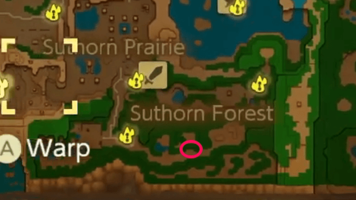 Suthorn Forest Fairy Bottle Map Location