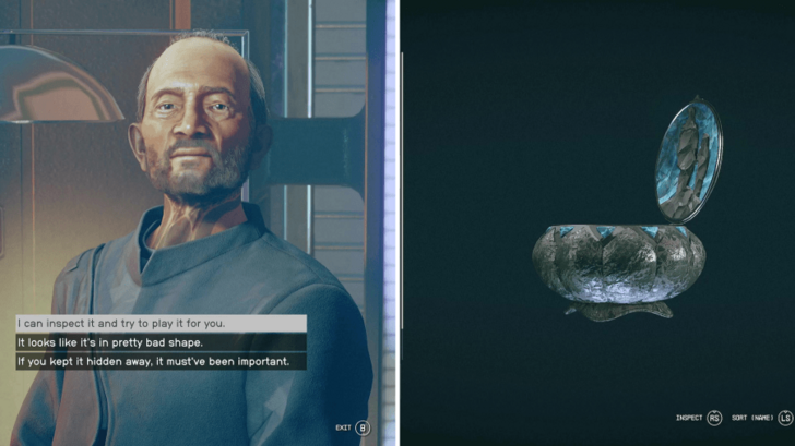 Starfield Speak to Reigen and Play the Music Box