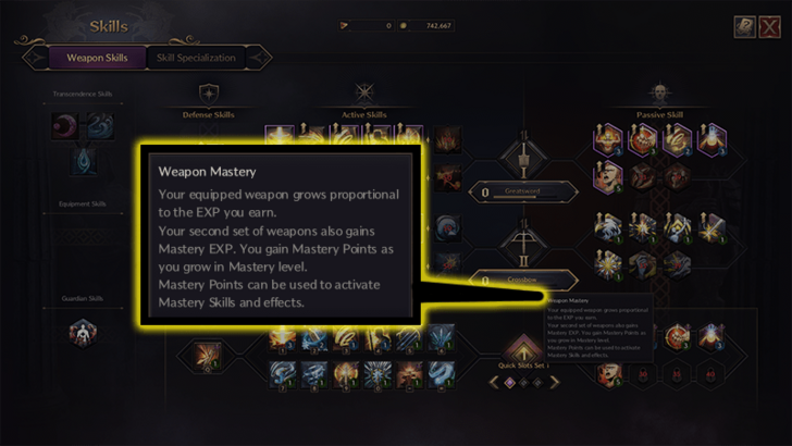 Weapon Skill Mastery