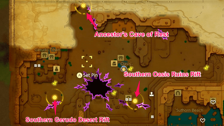 Three Rift Quest Locations