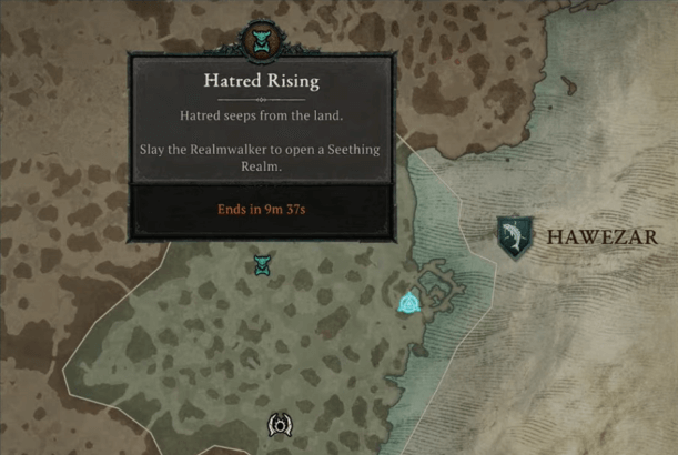 Hatred Rising Region Event