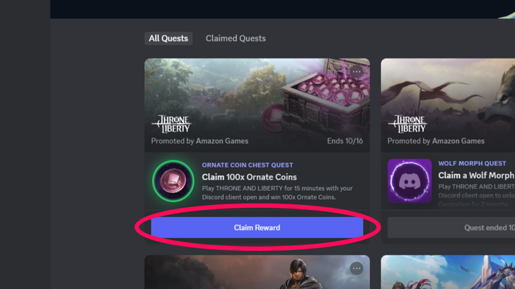 Throne and Liberty Discord Quest Completed