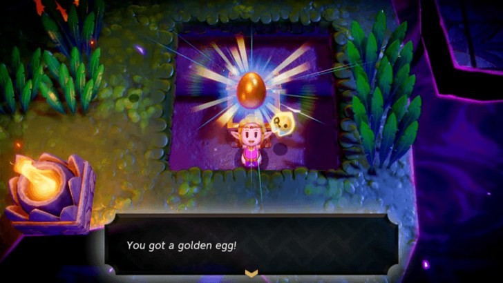 Burn the web on the floor to reach the treasure chest