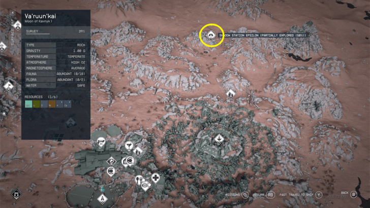 Starfield Zealous Overreach Shadow Station Epsilon Map