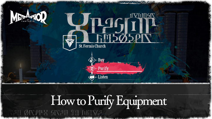 Metaphor ReFantazio How to Purify Equipment