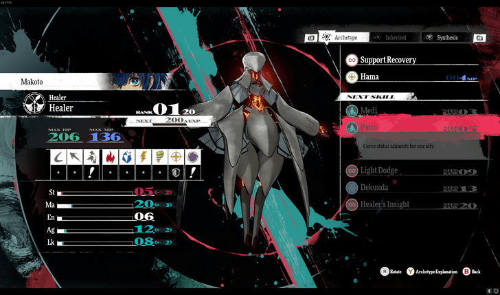 Metaphor ReFantazio - Use Patra from Healer