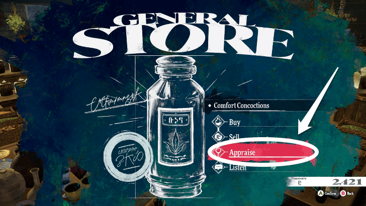 Metaphor ReFantazio Press the Appraise Option