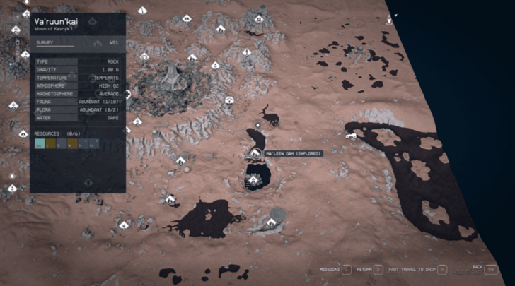 Starfield Maleen Dam