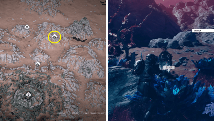 Starfield Twice Reformed Zealot Hideout Map View