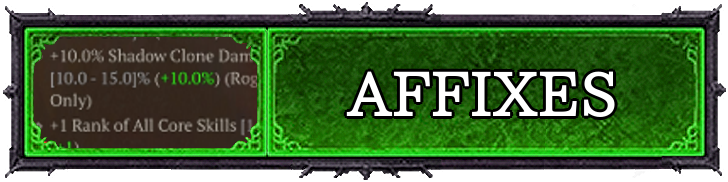 Diablo 4 - Affixes