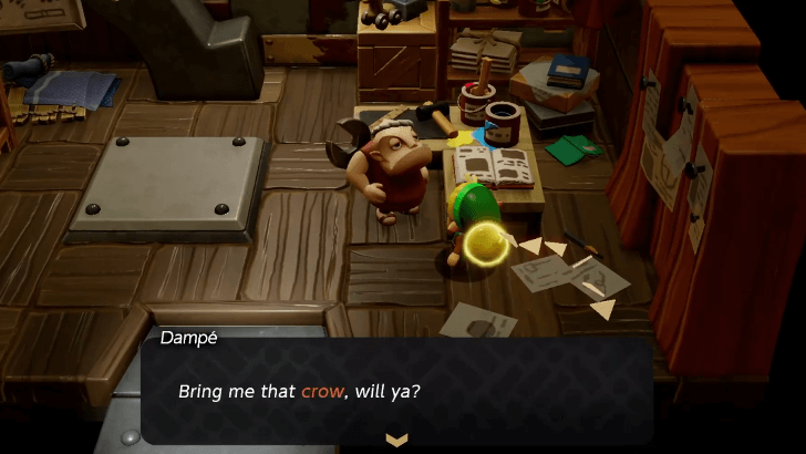 Dampe Asking for a Crow