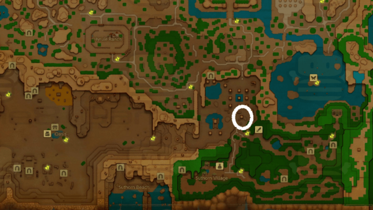 Zelda EoW - Crawltula Map Location