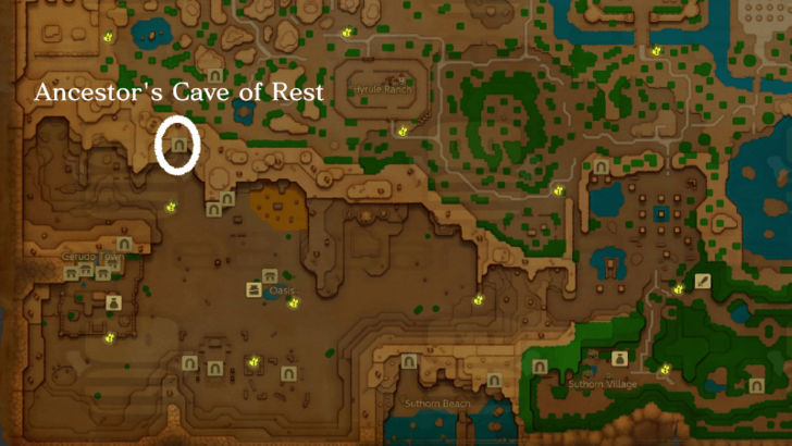 Zelda EoW - Holmill Map Location