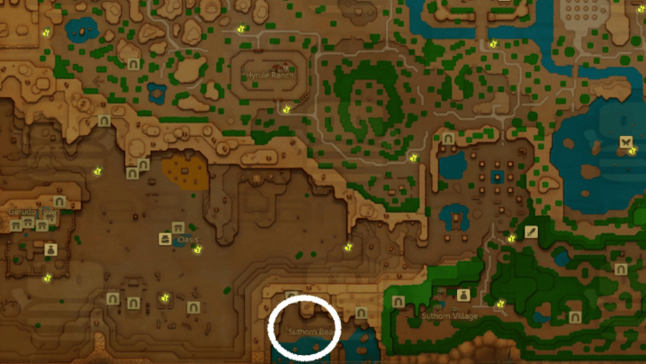 Zelda EoW - Rock Map Location