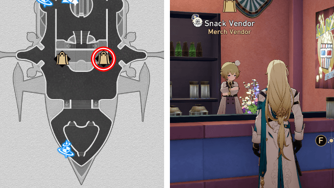 HSR - Snack Vendor Location