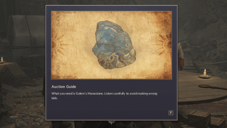 Throne and Liberty Golem Manastone