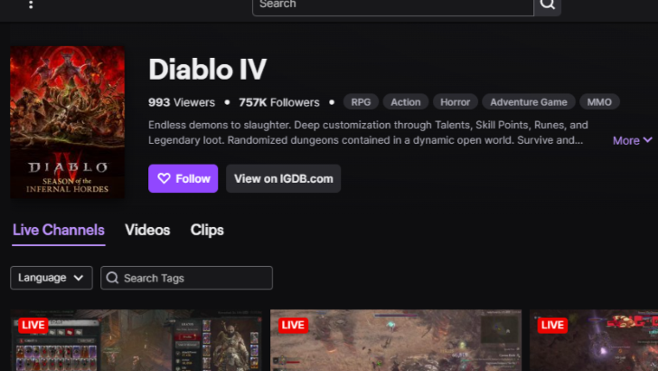 Diablo 4 - Watch Diablo 4 Streams