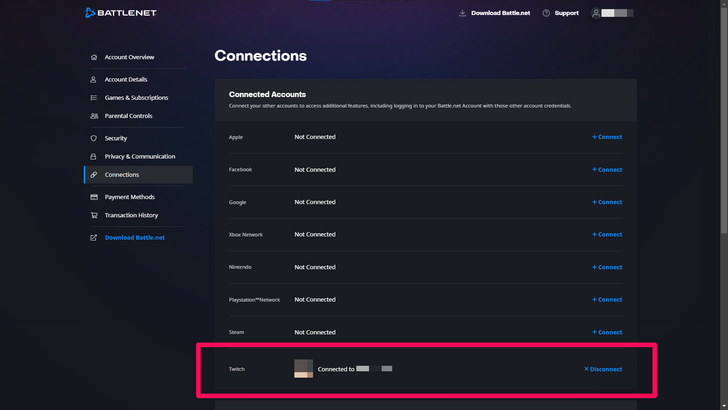 Diablo 4 - Connect Battle.Net Account