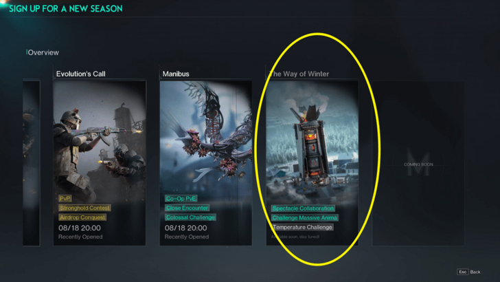 Once Human - Way of Winter Season Sign Up