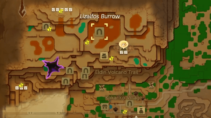 Warp to Lizalfos Burrow