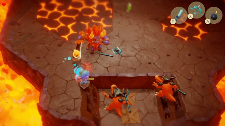 Fight the Lizalfos Lv. 2 at the End of Lizalfos Burrow