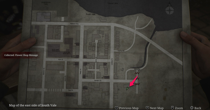 Flower Shop Message map loc