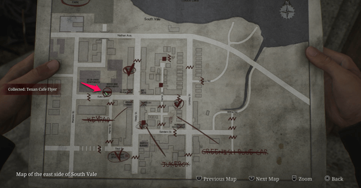 Texan Cafe Flyer map loc