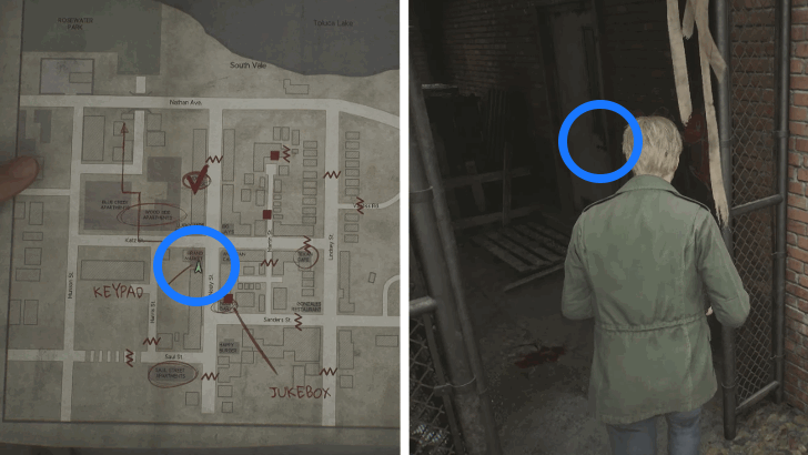 Grand Market Keypad Puzzle Location