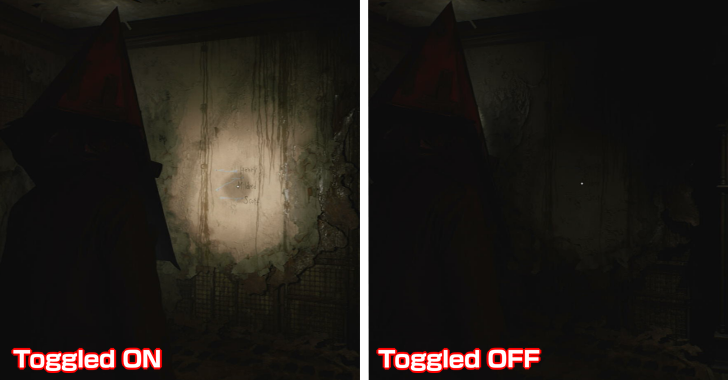 Toggle ON or OFF the Flashlight